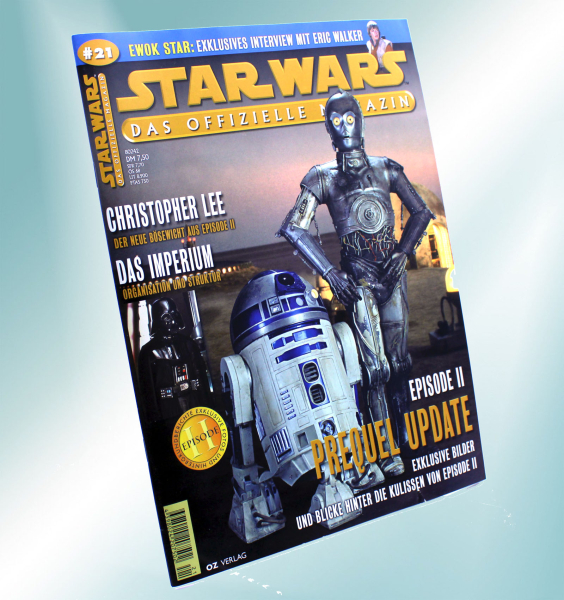 Star Wars - das offizielle Magazin vom OZ Verlag Nr. 21: Christopher Lee - der neue Bösewicht aus Episode II